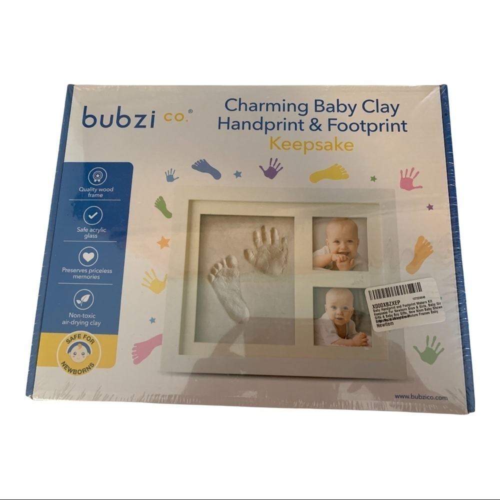 NWT Bubzi hand and footprint frame keepsake